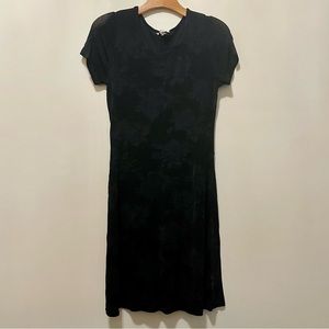 90s Slinky Rose 🌹 Pattern LBD | Sz M w/ Stretch